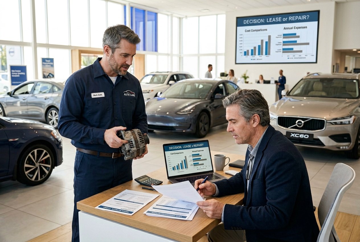 Hvornår kan det betale sig at lease frem for at reparere bilen